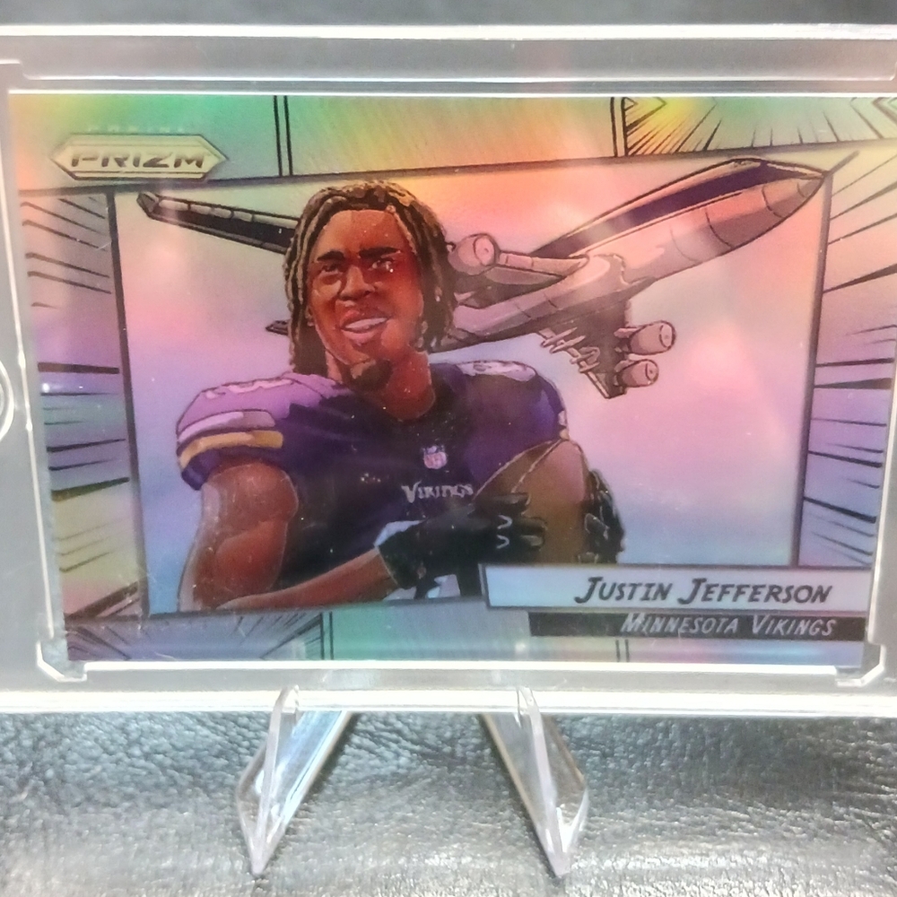 2022 Panini Prizm Manga Justin Jefferson Novelty Card